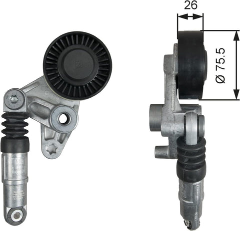 Gates T39043 Tensioner Pulley, Ribbed Drive Belt