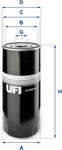 UFI Filters 23.446.00 Oil Filter for Heavy Duty Vehicles