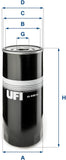 UFI Filters 23.446.00 Oil Filter for Heavy Duty Vehicles