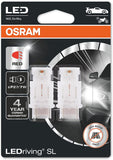 OSRAM LEDriving® SL, ≜ W21W, White 6000K, LED signal lamps, Off-road only, non ECE, Double Blister