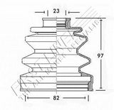 First Line FCB2288 Bellow, Driveshaft