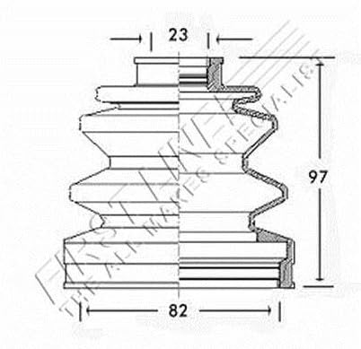 First Line FCB2288 Bellow, Driveshaft