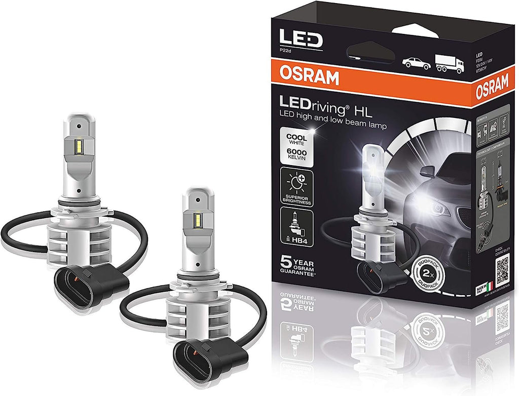 OSRAM H7 LED Bulbs 12V/24V PX26D LEDriving HL Gen2 Cool White 6000K (2  lamps) 67210CW