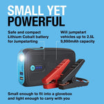Ring Automotive RPPL250 wireless lithium car jump starter power pack and 9900mAh power bank with wireless phone charger