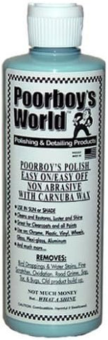 Poorboy's World Polish with 100% Carnauba BLUE 16OZ 473ml Dark Color Colour Cars