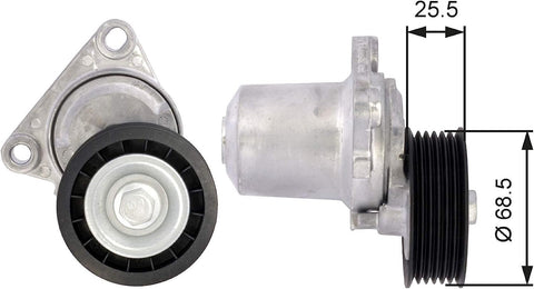 Gates T39074 Tensioner Pulley, Ribbed Drive Belt