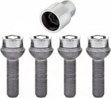 28023SU Wheel Lock Bolts SU M12 x 1,5, radius seat, shaft length 39,9 mm, Overall length 63,0 mm, Hex size 17mm, Key diameter 25,8 mm