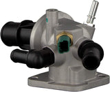 febi bilstein 33956 Thermostat Housing with temperature switch and seal, pack of one