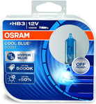 OSRAM COOL BLUE BOOST HB3, halogen headlight lamp, 69005CBB-HCB, 12 V passenger car, duobox (2 units)