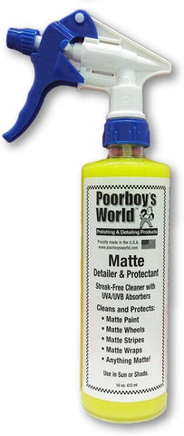 Poorboys Matte Detailer and Protectant 473ml & 1 Micro Fibre Cloth