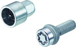 28020SU Wheel Lock Bolts SU M14 x 1,5, radius seat, shaft length 31,8 mm, Overall length 57,4 mm, Hex size 17mm, Key diameter 25,8 mm