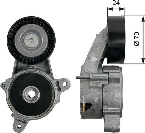 Gates T39227 Tensioner Pulley, Ribbed Drive Belt