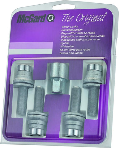 26001SU Wheel Lock Bolts SU M12 x 1,25, flat seat, shaft length 34,5 mm, Overall length 37,6 mm, Hex size 19mm, Key diameter 25,8 mm