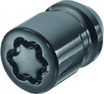 24193SUB Wheel Lock Nuts Black SUB 1/2 x 20, cone seat, total length 32,5 mm, Hex size 19mm, Key diameter 27,7 mm