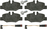 febi bilstein 16535 Brake Pad Set with additional parts, pack of four
