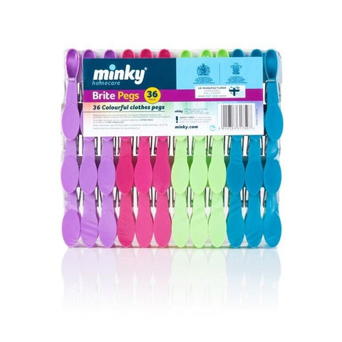 Minky Brite Pegs 36 Pack
