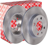 febi bilstein 10619 Brake Disc Set (2 Brake Disc) full, No. of Holes 4