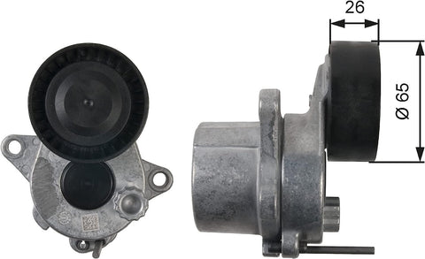 Gates T39165 Tensioner Pulley, Ribbed Drive Belt