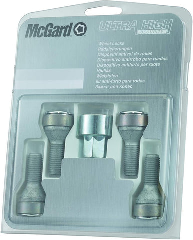 27181SL Wheel Lock Bolts SL (Ultra High Security) M14 x 1,5, cone seat, shaft length 29,0 mm, Overall length 52,3 mm, Hex size 17mm, Key diameter 28,6 mm