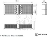 Blue Print ADL142229 Air Filter, pack of one