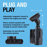 Ring Automotive RSDCR1000 Rearview Smart Dash Cam Full HD 1080p 30fps rear car camera dashcam, BLACK