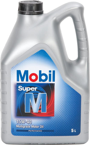 Mobil Super M 143443 15W40 Multigrade Motor Oil 5L