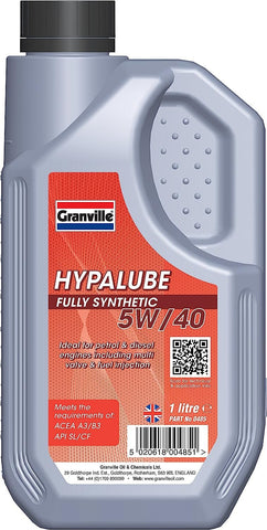 GRANVILLE HL0485 Hypalube Fully Synthetic 5W/40, 1 Liter