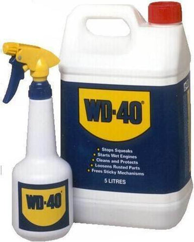 WD40 5 LITRE & SPRAY APPLICATOR LUBRICANT PENETRANT OIL
