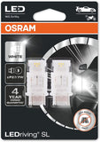 OSRAM LEDriving® SL, ≜ W21W, White 6000K, LED signal lamps, Off-road only, non ECE, Double Blister