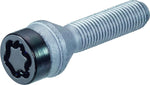 27180SUB Wheel Lock Bolts Black SUB M12 x 1,25, cone seat, shaft length 47,8 mm, Overall length 73,1 mm, Hex size 19mm, Key diameter 25,8 mm