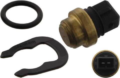 febi bilstein 33874 Coolant Temperature Sensor with seal and retaining spring, pack of one