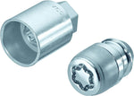 24157SL Wheel Lock Nuts SL (Ultra High Security) M12 x 1,5, cone seat, Overall length 32,5 mm, Hex size 19mm, Key diameter 28,8 mm