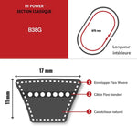 B38 Gates INDUSTRIAL V-BELT (9003-10038) OE QUALITY