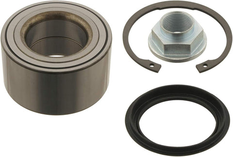 febi bilstein 30087 Wheel Bearing Kit with shaft seal, axle nut and cotter pin, pack of one