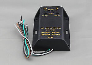 SPEAKER TO RCA CONVERTER - HIGH TO LOW LINE LEVEL ADJUSTABLE CABLE ADAPTER