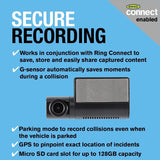 Ring Automotive RSDCR1000 Rearview Smart Dash Cam Full HD 1080p 30fps rear car camera dashcam, BLACK