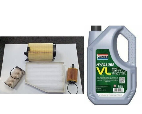 VW CADDY MK3 2.0 SDI SERVICE KIT OIL AIR FUEL CABIN 5 LTR 5W/30 OIL