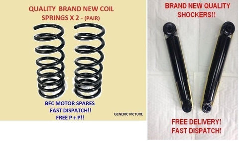 VAUXHALL ZAFIRA MK1 1998-2004 REAR 2 SUSPENSION SHOCK ABSORBERS & REAR SPRINGS