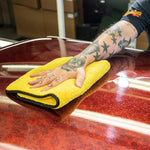 Meguiar’s X1906EU Supreme Microfibre Car Cleaning Finishing Towel XL, Yellow
