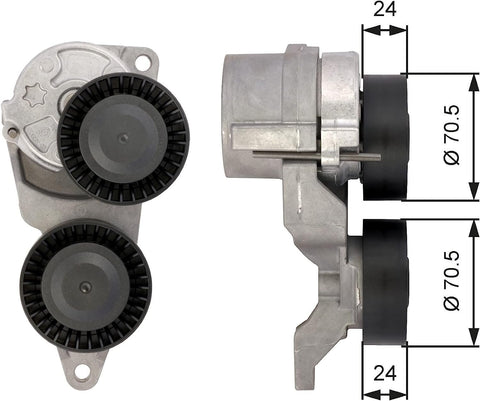 Gates T39026 Tensioner Pulley, Ribbed Drive Belt