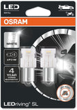 OSRAM LEDriving® SL, ≜ W21W, White 6000K, LED signal lamps, Off-road only, non ECE, Double Blister