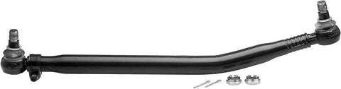 febi bilstein 18702 Drag Link with castle nuts and cotter pins, from steering gear to 1st front axle, pack of one