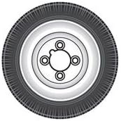 Ring Automotive RCT220 Roues et pneus pour caravane 400 x 8"