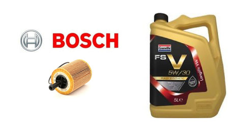 VW Golf 2.0 TDI 2003 - 2013 Bosch Oil Filter + Granville Oil