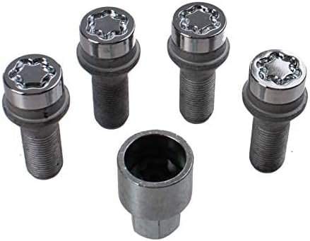 27226SU Wheel Lock Bolts SU M14 x 1,25, cone seat, shaft length 27,3 mm, Overall length 50,5 mm, Hex size 17mm, Key diameter 25,8 mm