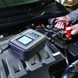 Ring RSC612 12A Smart Battery Charger, 12V Vehicles to 5.0L, All Battery Types, Stop/Start, 7 Stage Charge Cycle, Repair Functions, 4 Diagnostic Tests, Black