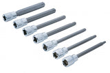 7 Pce 3/8" Drive Extra Long Torx Socket Bit Set (T25-T60) 01514
