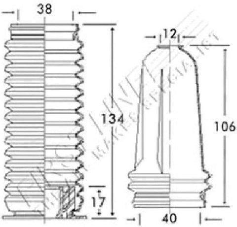 First Line FSG3167 Bellow, Steering Mechanism