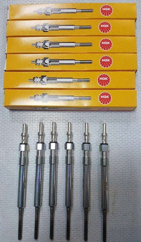 FITS AUDI ALLROAD A6 2.5 TDI DIESEL GLOW PLUGS X6 NGK 2000 - 2005