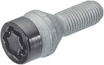 27181SUB Wheel Lock Bolts Black SUB M14 x 1,5, cone seat, shaft length 29,0 mm, Overall length 52,3 mm, Hex size 17mm, Key diameter 25,8 mm